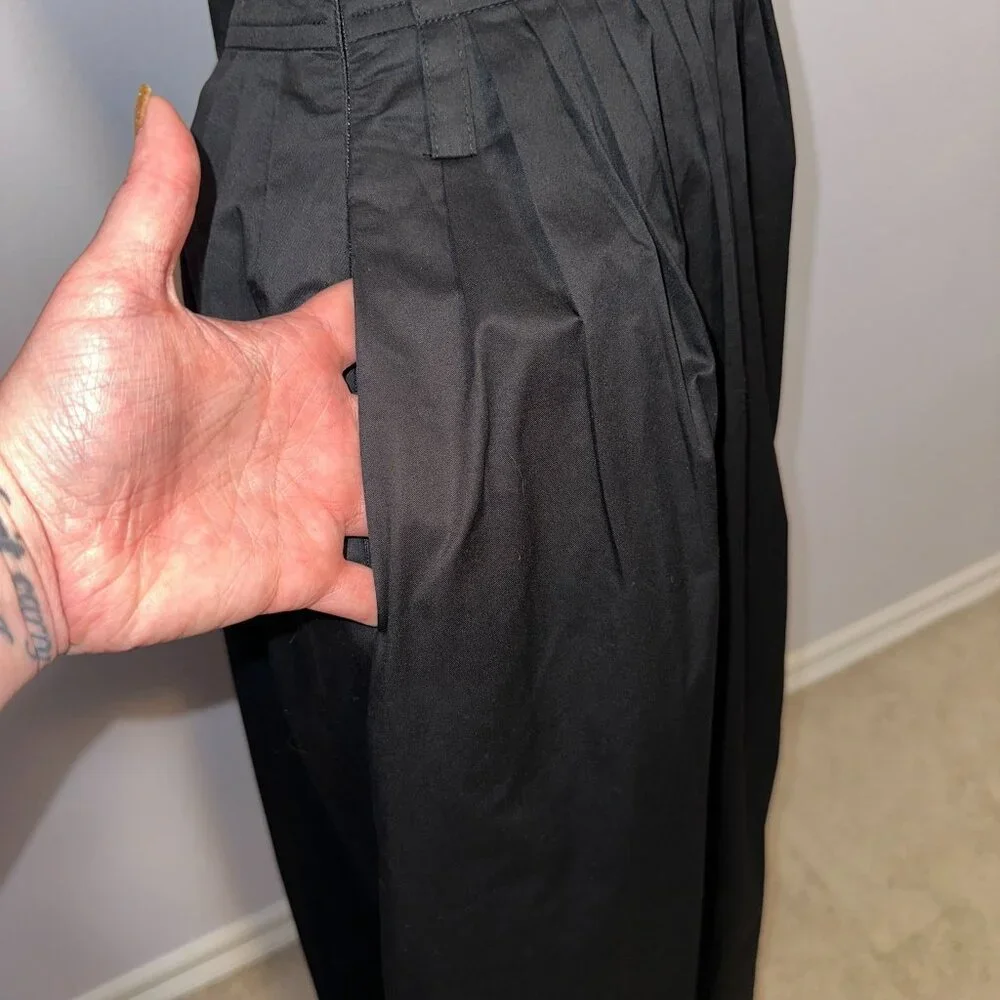 Pixie Market Black Long Maxi Skirt 100% Cotton Womens Size Medium Goth Classic - Picture 8 of 9